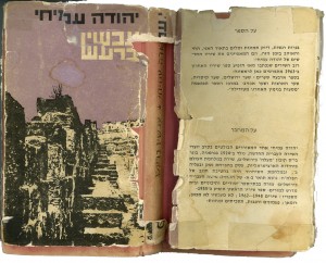 The cover of Rick Black's copy of Yehuda Amichai's book, "Achshav BeRaash"